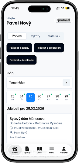 eProtokol na iPhone